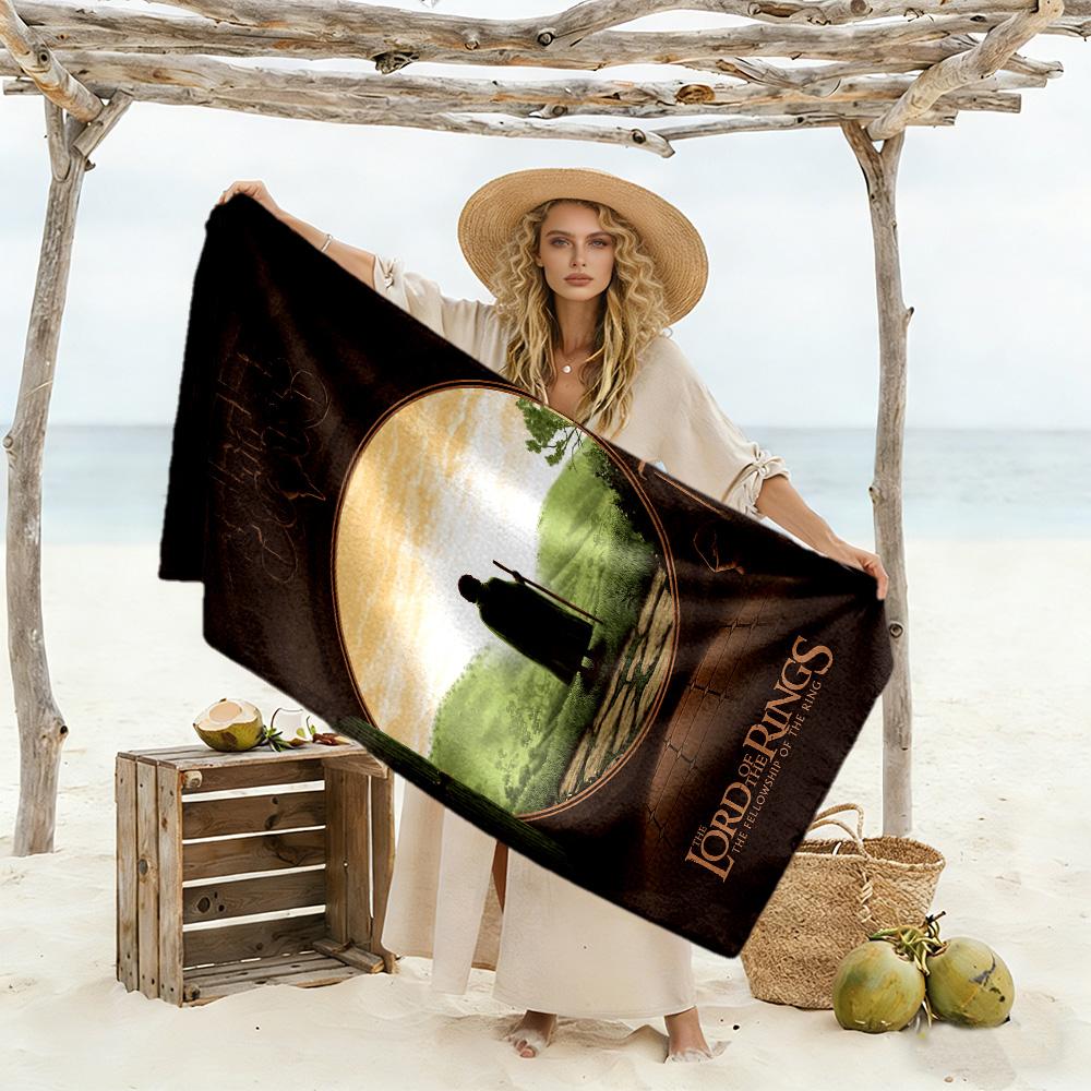 Lord Rings Beach Towel Soft Durable Quick-Dry Comfortable Lightweight