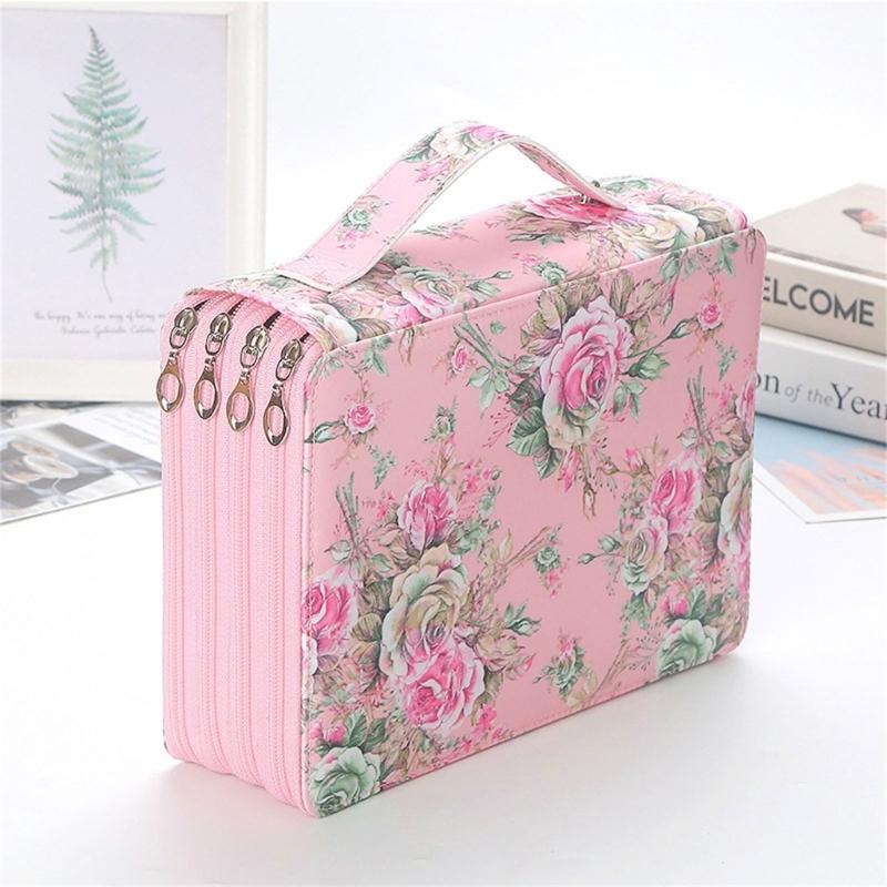 High Capacity Pencil Bag 200 Slots Zippers Closure Pencil Case for Artist Student, Large Capacity Pencil Holders Pouches