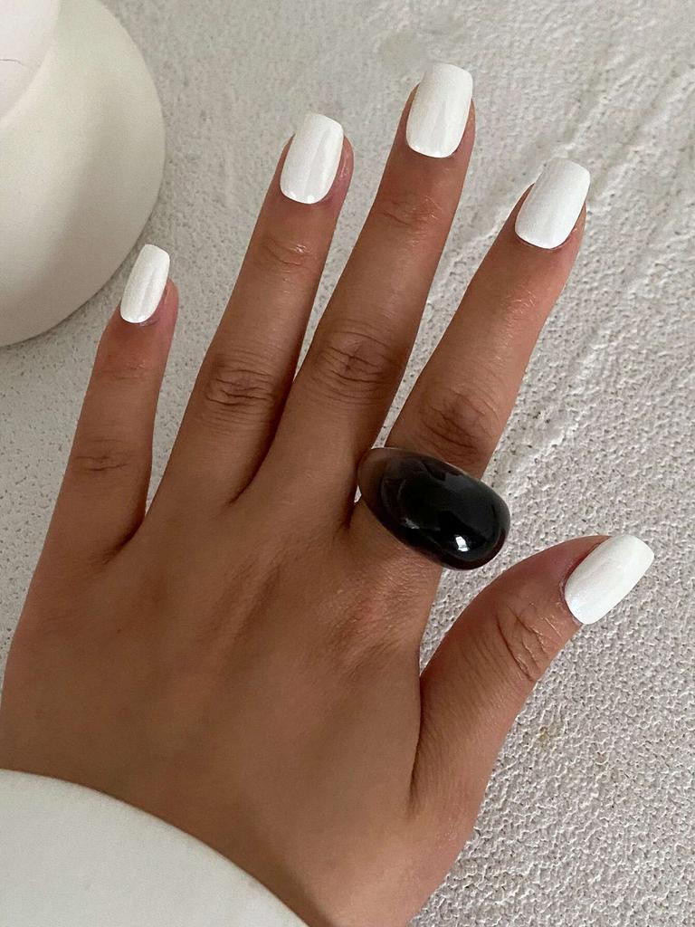 Ingemark Y2K Kpop Colorful Resin Plastic Finger Rings for Women Trend New Fashion Boho Irregular Rings Aesthetic Jewelry Gift