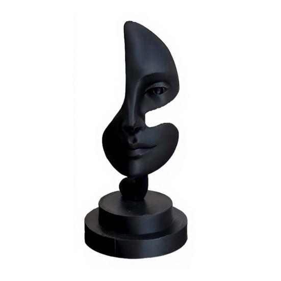 Abstract Face Art Sculpture Minimalist Table 3D Printed Ornament