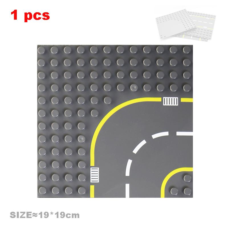 Big Particles Building Blocks City Construct Road Street Base Plates Sets Diy Bricks Accessories Educational Toys For Children