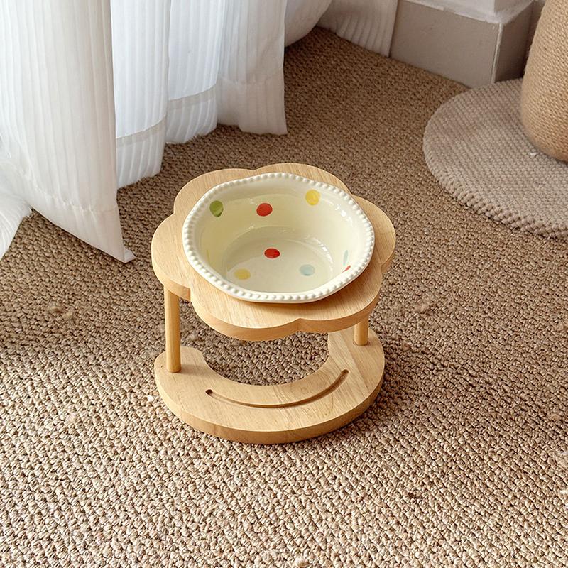 Ceramic Pet Cat Bowl Pet Drinking Water Feeding Bowl Ceramics Cat Food Dog Food Utensils Cat Dog Pet Supplies Accessories