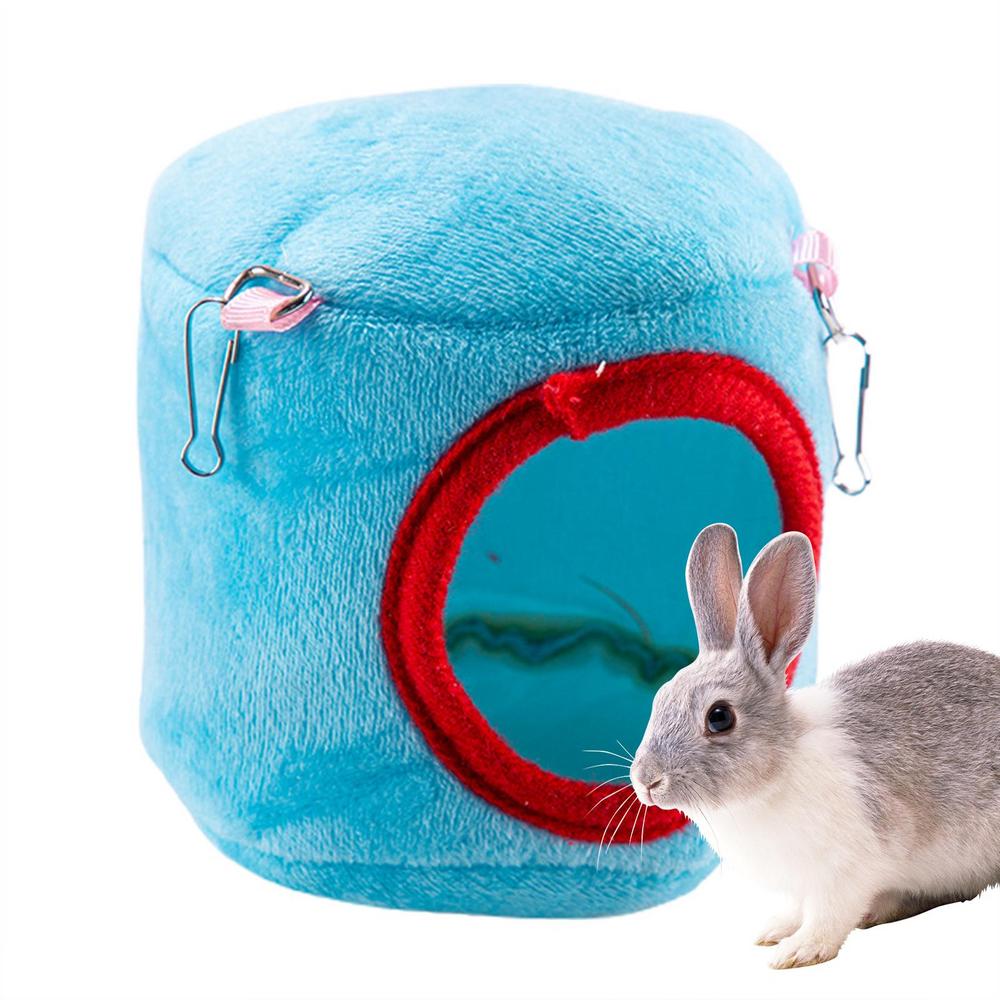 

Убежище для морской свинки Уютная хлопковая кровать для маленьких домашних животных Аксессуары для морской свинки Легкое милое гнездо для сна для хомяка Зимний спальный домик