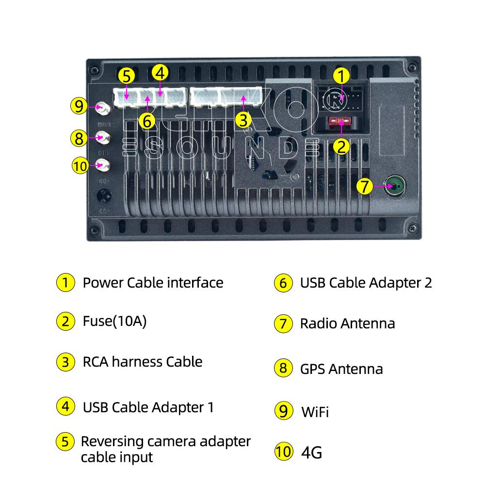 Reakosound 8-calowy 8-rdzeniowy Android dla Volkswagen Skoda Radio samochodowe Odtwarzacz samochodowy Carplay GPS BT FM USB AUX