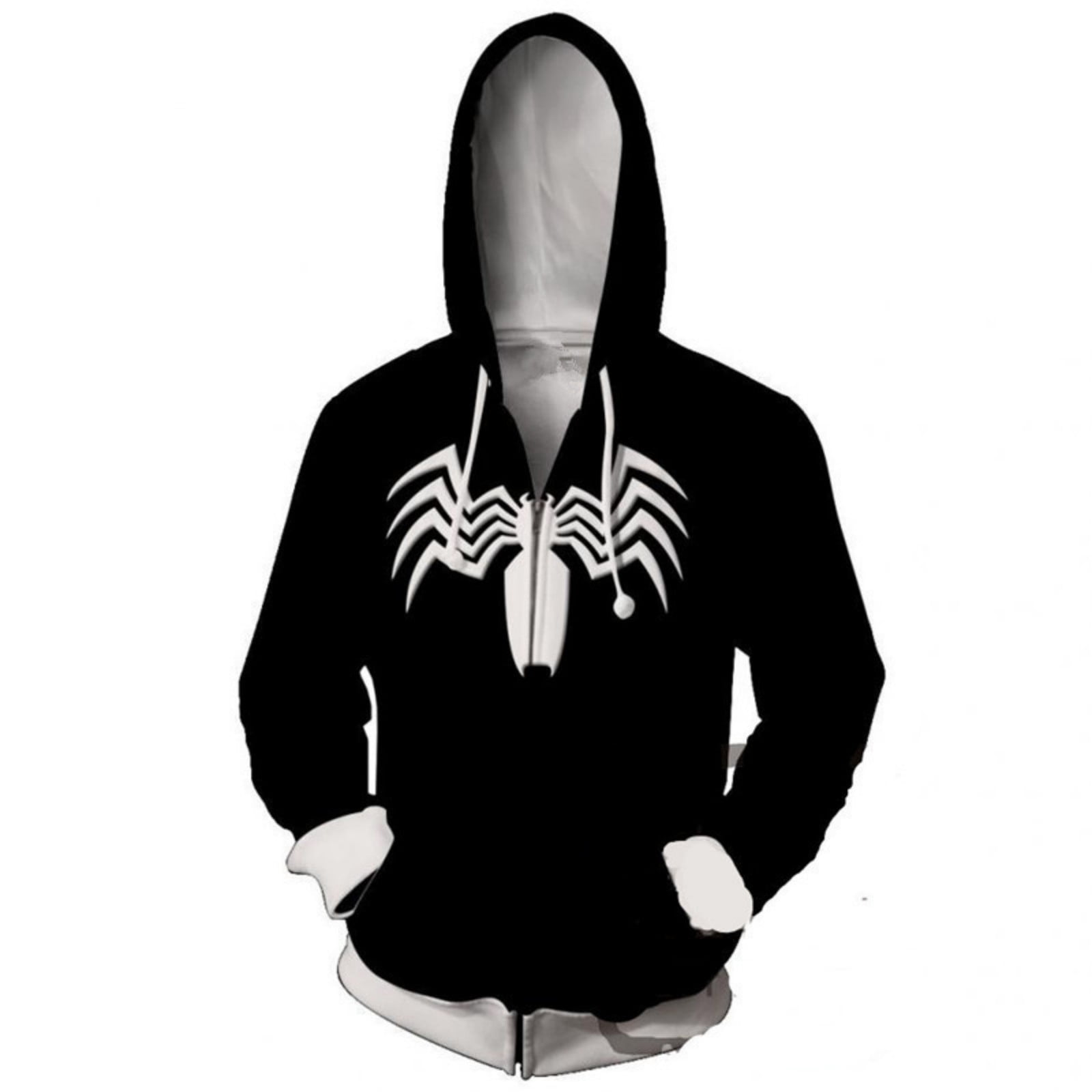 Unisex Graphic Print Hoodie, Long Sleeve Loose Fit with Pocket XXXL