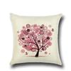 Fashionable Pillows Pastoral Fresh Cartoon Flower Tree Pattern Pillow Creative Home Pillow Case Does Not Include Core
