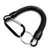Comfortable and Stretchable Fishing Missed Rope Antilost Spiral Spring Lanyard