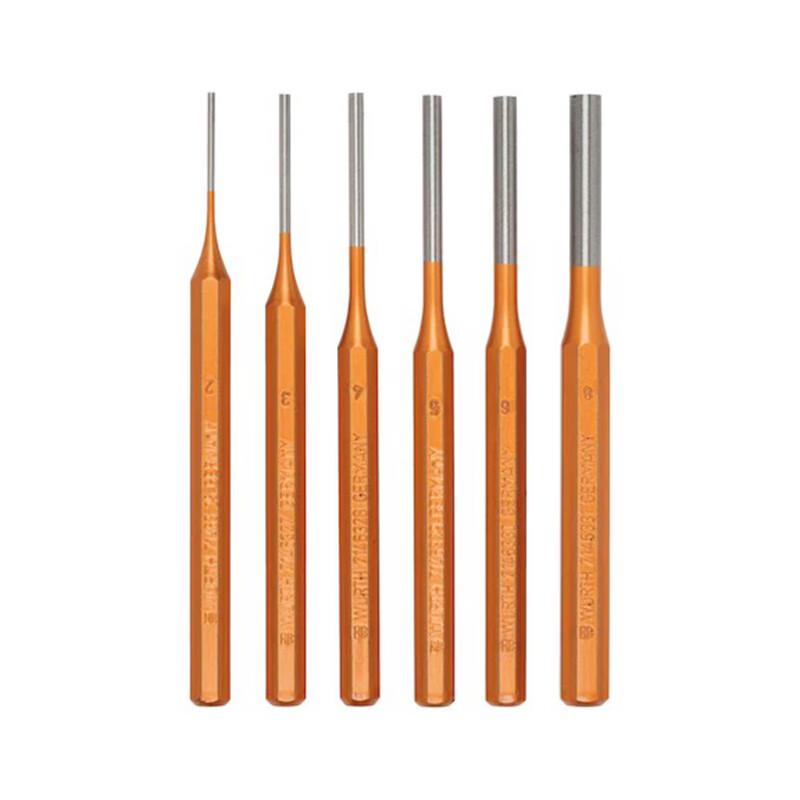 WURTH 6-Piece Ejector Punch Set Set of 6