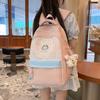 Schoolbag Japanese Ins Backpack College Wind Large Capacity Multi-compartment Lightweight Student School Bag Female College Student Travel Backpack