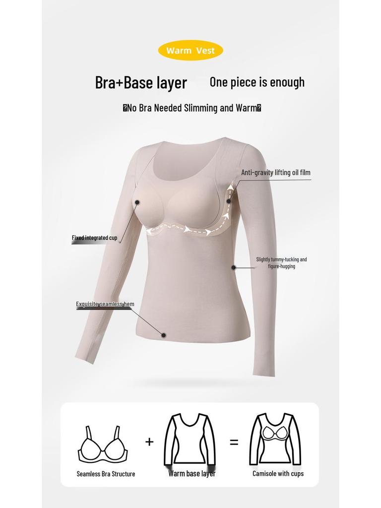 Lyocell Silk Heat-Generating Versatile Long Sleeve Base Layer 8891