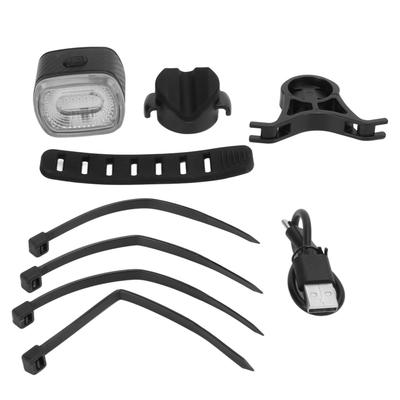 Smartes Fahrradrücklicht Schwarz Automatische Bremsenerkennung 5 Modi USB-Aufladung IPX6 Wasserdicht ABS PC 260mAh Fahrradrücklicht