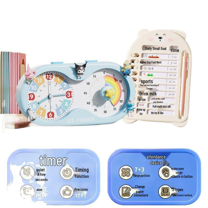 Student Visual Timer: Silent Alarm Clock & Homework Time Manager for Self-Discipline