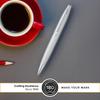 CROSS Ballpoint Karei Satin Genuine Imported Product Pen, Oil-Based, All-Over Chrome, AT0112-16,