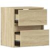 Wall Mounted TV Cabinets with LED Lighting 2 pcs Sonoma 41 x 31 x 45 cm