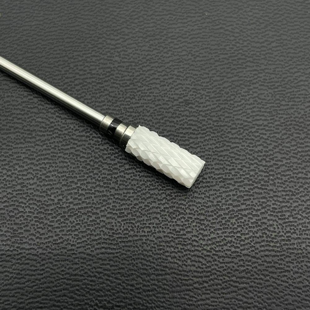 1Pc White Ceremic Nail Drill Bits Ceramic Cuticle Clean Bur Rotary Milling Cutters for Manicure Pedicure Dental Polishing Burs