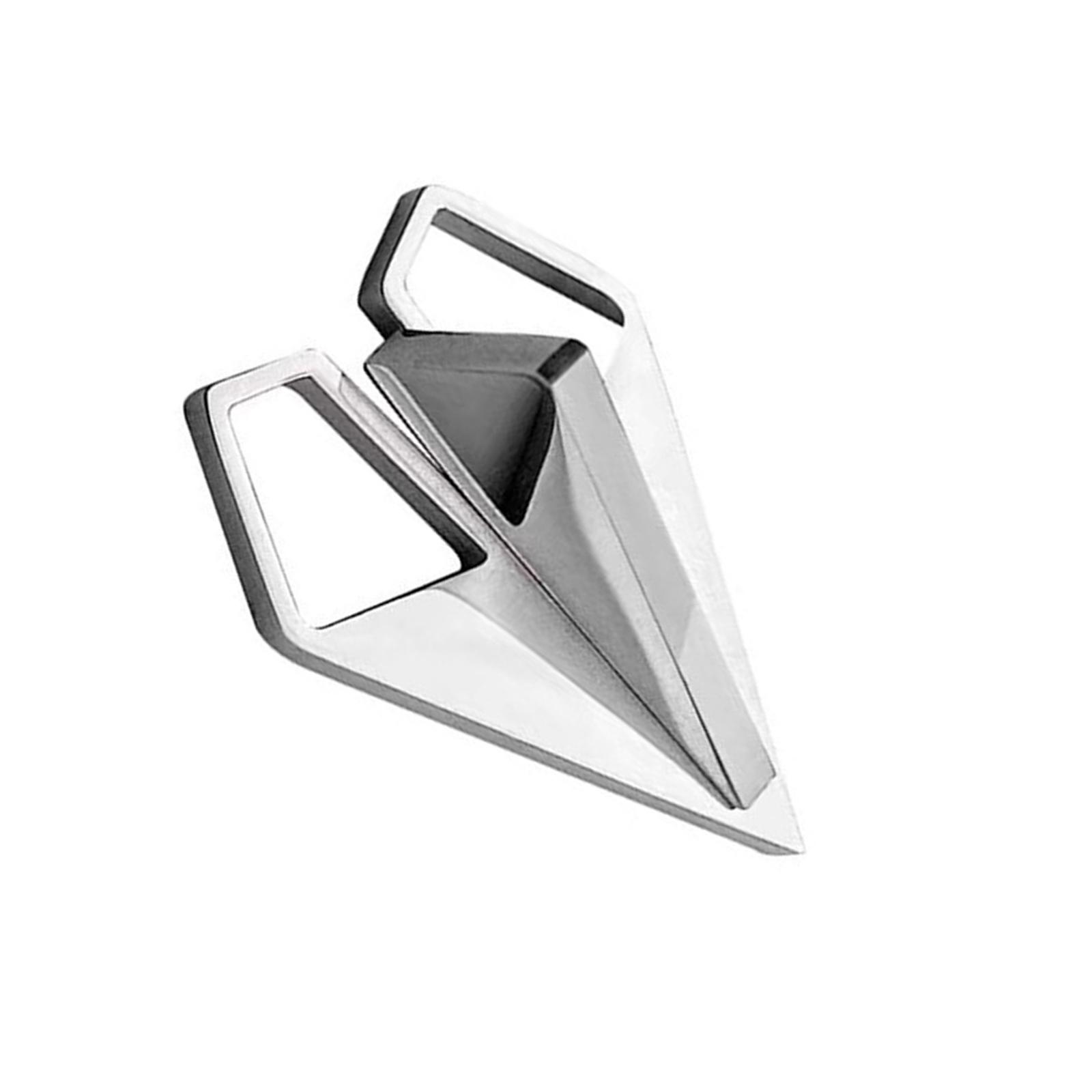 

Elegant Paper Airplane Shape Brooch Popular Paper Plane Badge Pin for Daily Wear and Special Occasions Suit Accessory срібний
