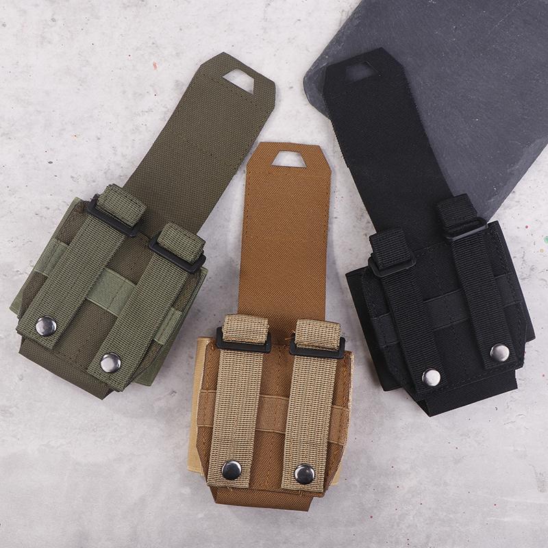 Handcuffs Pouch Molle Shackles Case Universal Handcuffs Holster Quick Release Standard Chain Cuffs Holder For Tactical Vest