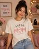 Super Mom Heart Graphic T-Shirt and Kids Tshirt | Mother's Day Mom Tee