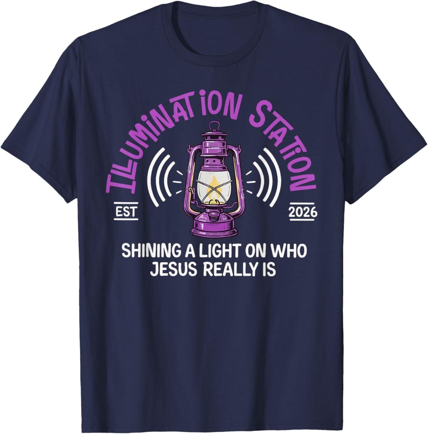 

Illumination Station VBS 2026 Bible Jesus Christian Lights T-Shirt 5XL різнокольоровий
