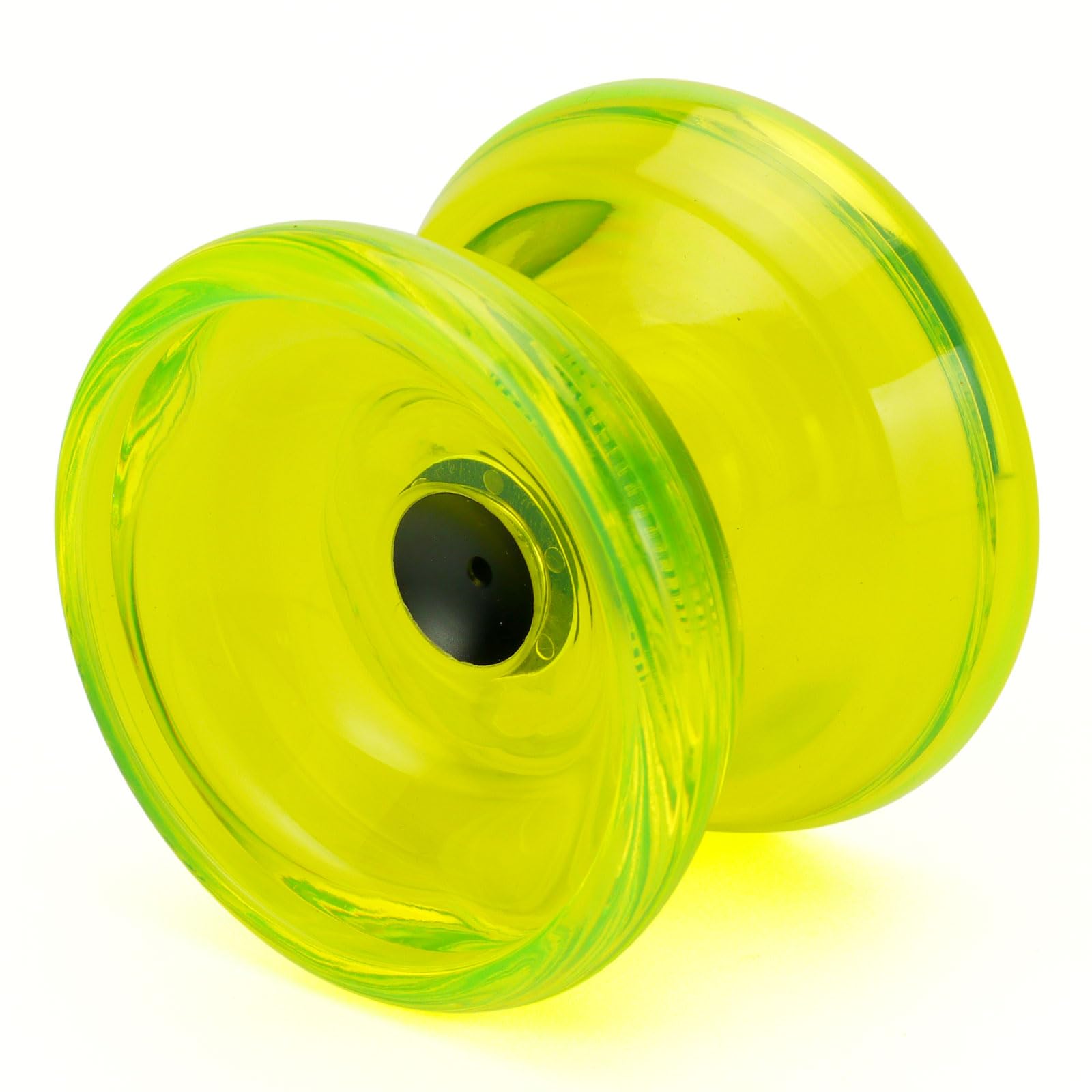

Spin Gear Spin Gadget Crystal Yo-Yo for Beginners - Metal Ball Bearings for Long Spin! (Yellow)