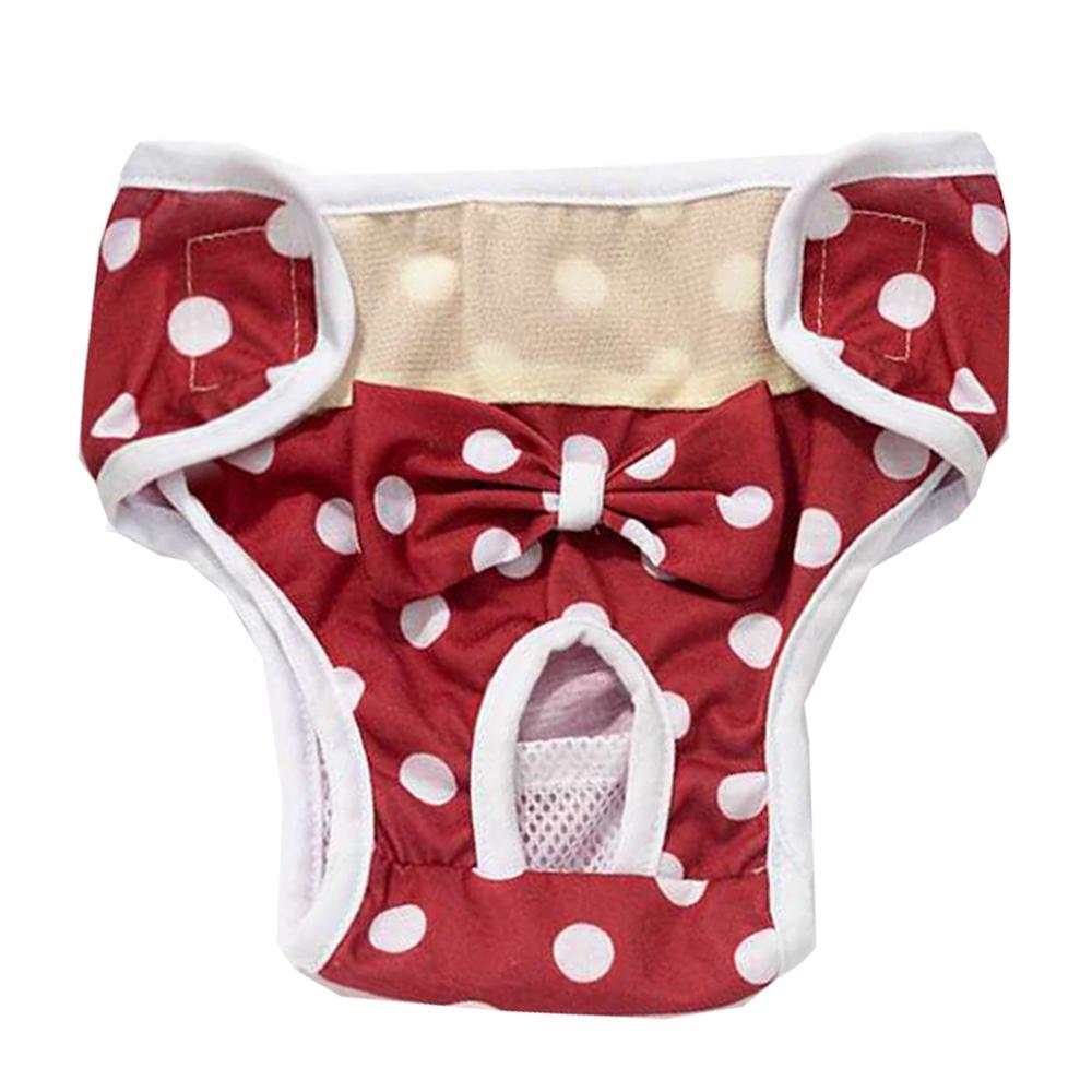 

Female Dog Panties Cartoon Print Dog Diaper Physiological Pant Sanitary Puppy Shorts Underwear Small Medium Dog Cat Pants XS