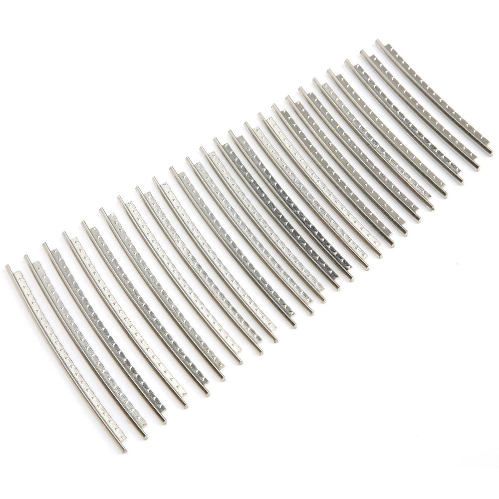 24PCS White White Copper Guitar Fret Wires White Copper Cupronickel Fretwire Guitar Repair