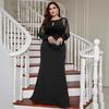 Plus Size Solid Color Slimming Evening Dress for Summer Banquets and Parties