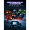 8 Pods RGB LED Rock Lights with APP/RF Remote Control High Brights Waterproof Underglow Multicolor Zone Neon Exterior Rock Lights for 12V Trucks Jeep