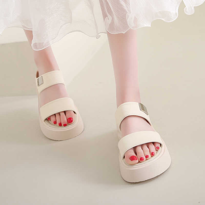 Ete Ventilation Women's Summer Sandal Fashionable Sports Shoes Slippers Indoor Fashionable Sneakers Idea Shors Wide Foot