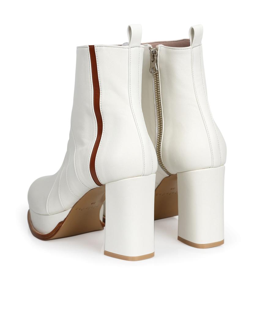 Pleiades Lori Ankle Boots - White