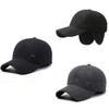 Modern Ear-guarding Baseball Cap For Men With Cotton Material For Winter Fashion Needs