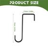AD23-12PCS Plant Hooks Hangers Garden Over Fence Hooks For Hanging Baskets, Wall Hanging Fence Hooks For Lights