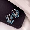 Sparkling Crystal Drop Earrings With Elegant Fringe Beads Dangle Hanging Earrings Fashion Statement Party Jewewlry Gifts