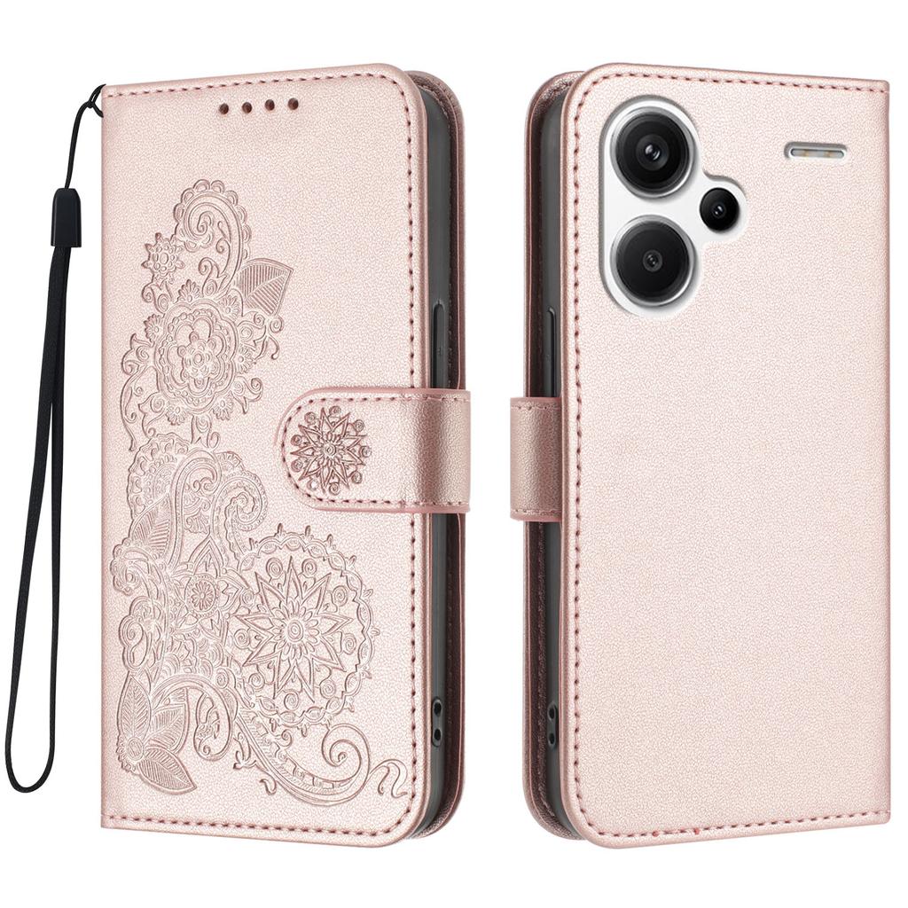 Pentru Xiaomi Redmi Note 13 Pro+ 5G Huse de Telefon Mandala Floare Piele Portofel Husă Mobilă cu Curea