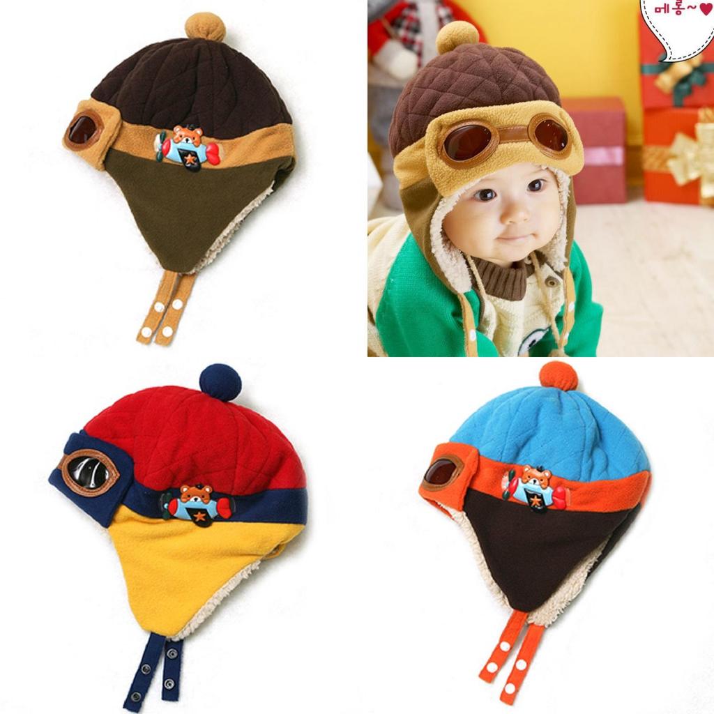 Stylowa zimowa czapka aviator dla dzieci z podszewką z polaru, nauszniki, ciepło i komfort