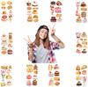 New Cartoon Dessert Cake Tattoo Stickers Waterproof Party Gift Funny Face Stickers