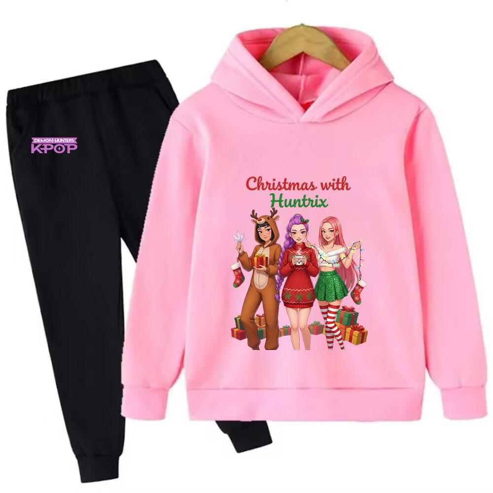 Clothing Sets Girls Casual Comfort Sweatshirt Fashion Printed Pattern Children s Hoodie Set 110