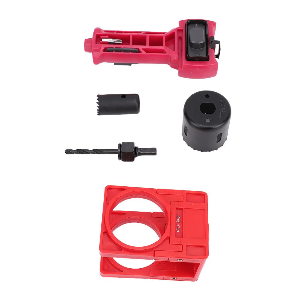 Door Latch Installation Kit Remove Extra Materials Hole Saw Latch Mounting Accessories for 1 3 4in 1 3 8in Thickness