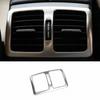Silver Titanium Back Row Air Outlet Vent Cover Trim For Benz 2007-2014 C-Class
