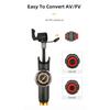 Giyo 120psi Bicycle Pump Portable Mini Bike Hand Pump Hidden Hose Design Twin Head Tire Inflator with Gauge Bicycle Accessories