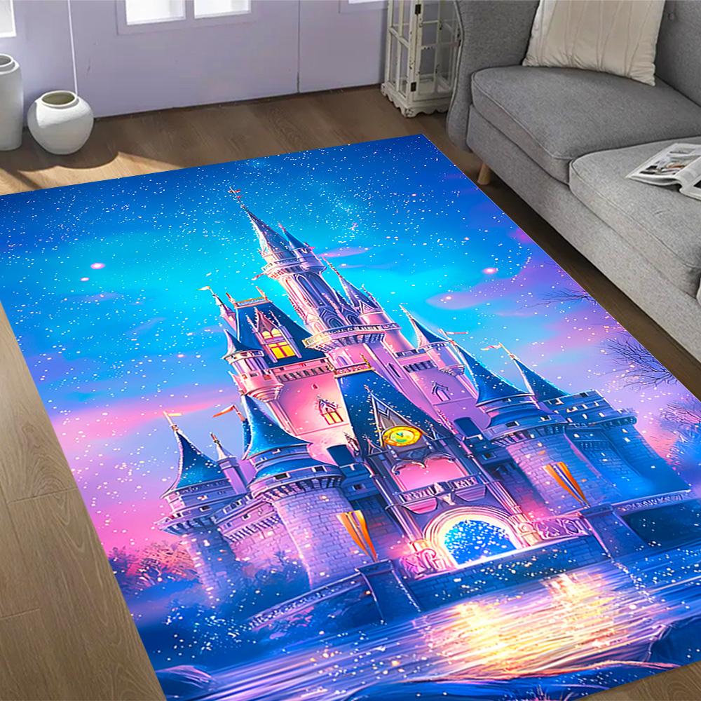 Frozen Olaf Cartoon Theme Non-Slip Rug - Made of Polyester, Suitable for Home Décor, Bedrooms, Living Rooms, Entryways, and Studios.