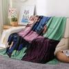 1 Pezzo Coperta in Flanella con Stampa Cartone Animato, Alta Qualità Confortevole per Tutte le Stagioni, Decorazione per la Casa, Calore e Comfort, Perfetta per Regalo di Natale Compleanno