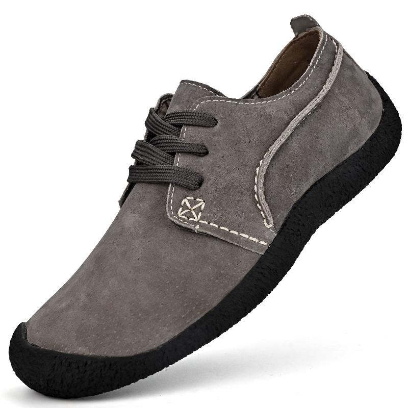 Men's flat shoes Comfortable minimalist design style Daily office driving Outdoor leisure business walking men's Plus Size shoes