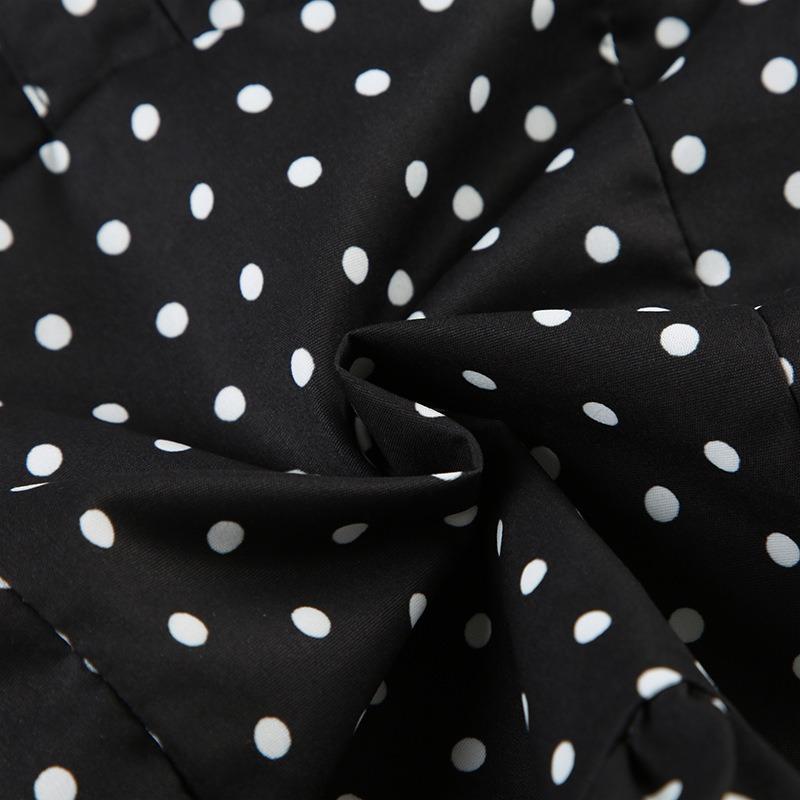 Women Summer Sweetheart Neck Polka Dot Ruffle Hem Slim Fit Sleeveless Camisole Top