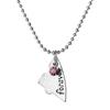 4 Teile/satz Beste Freunde Herz Passenden Strass Anhänger Halskette Frauen Schmuck