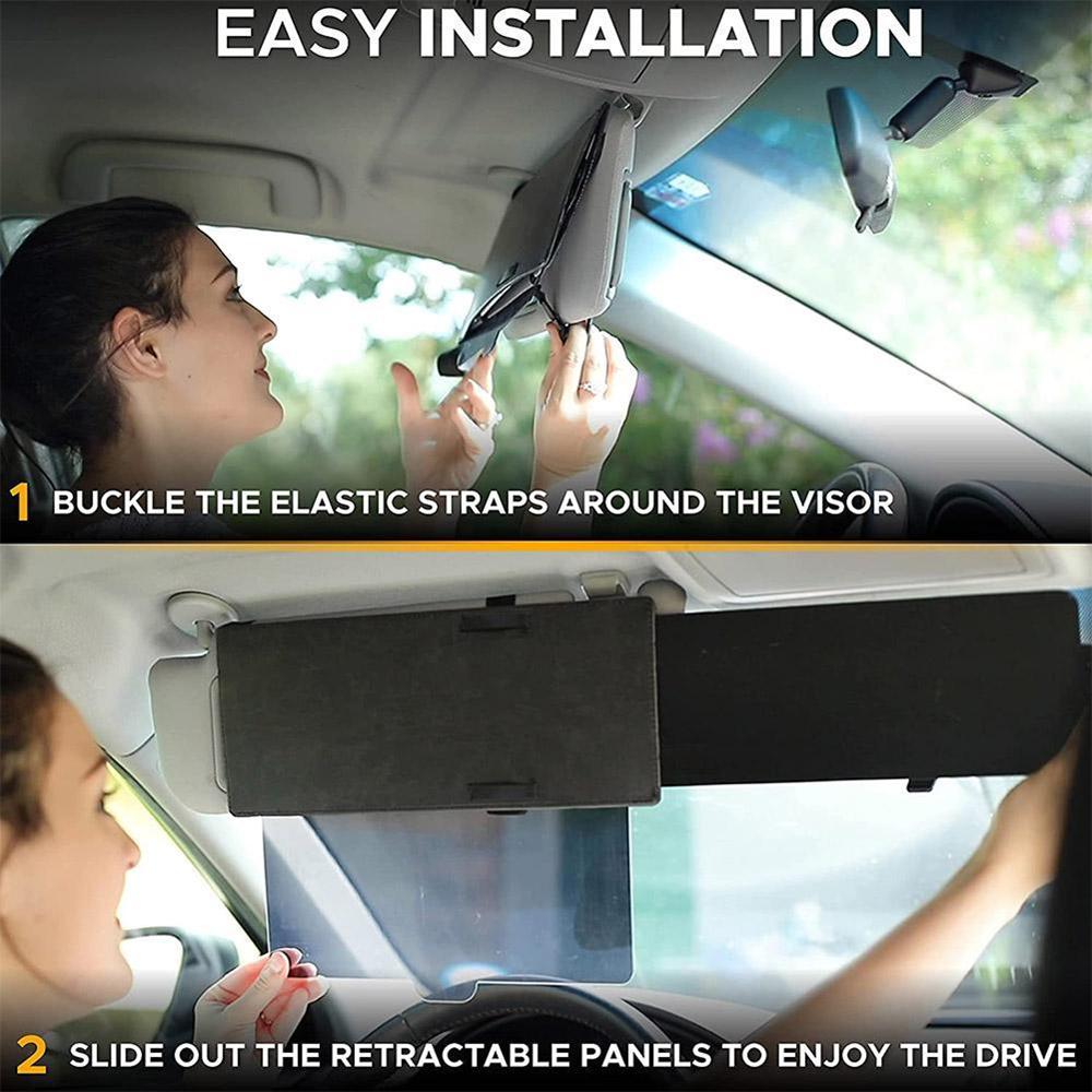 31*13cm Universal Car SUV Extend Sun Visor Anti Glare Extension Driving Shield