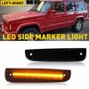 Switchback Turn Signal LED Side Marker Light Bumper Front Fit For Jeep Cherokee