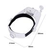 LED Lighting Lamp Jeweler Repair Reading Magnifier Microscope Headband Magnifier Head Loupe
