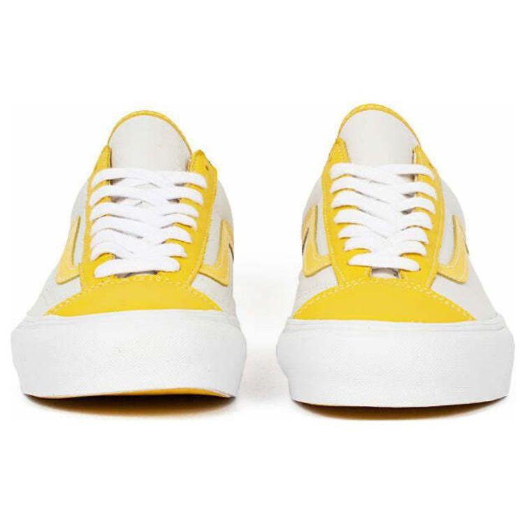 Vans Style 36 VLT LX White Freesia Yellow Unisex Sneakers True-White VN0A5FC3A1J