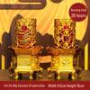 Smokeless Crystal Candle for Buddha Offerings, Housewarming, or New Year Celebrations - Windproof Red Butter Lamp